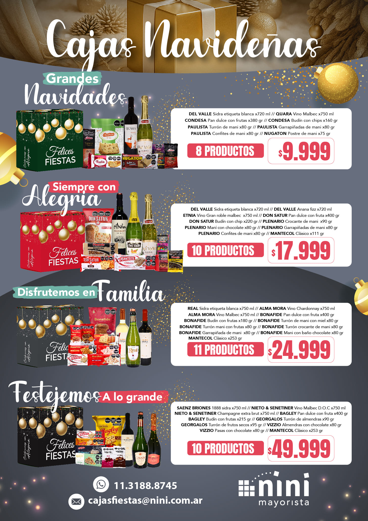 Cajas Navideñas Nini